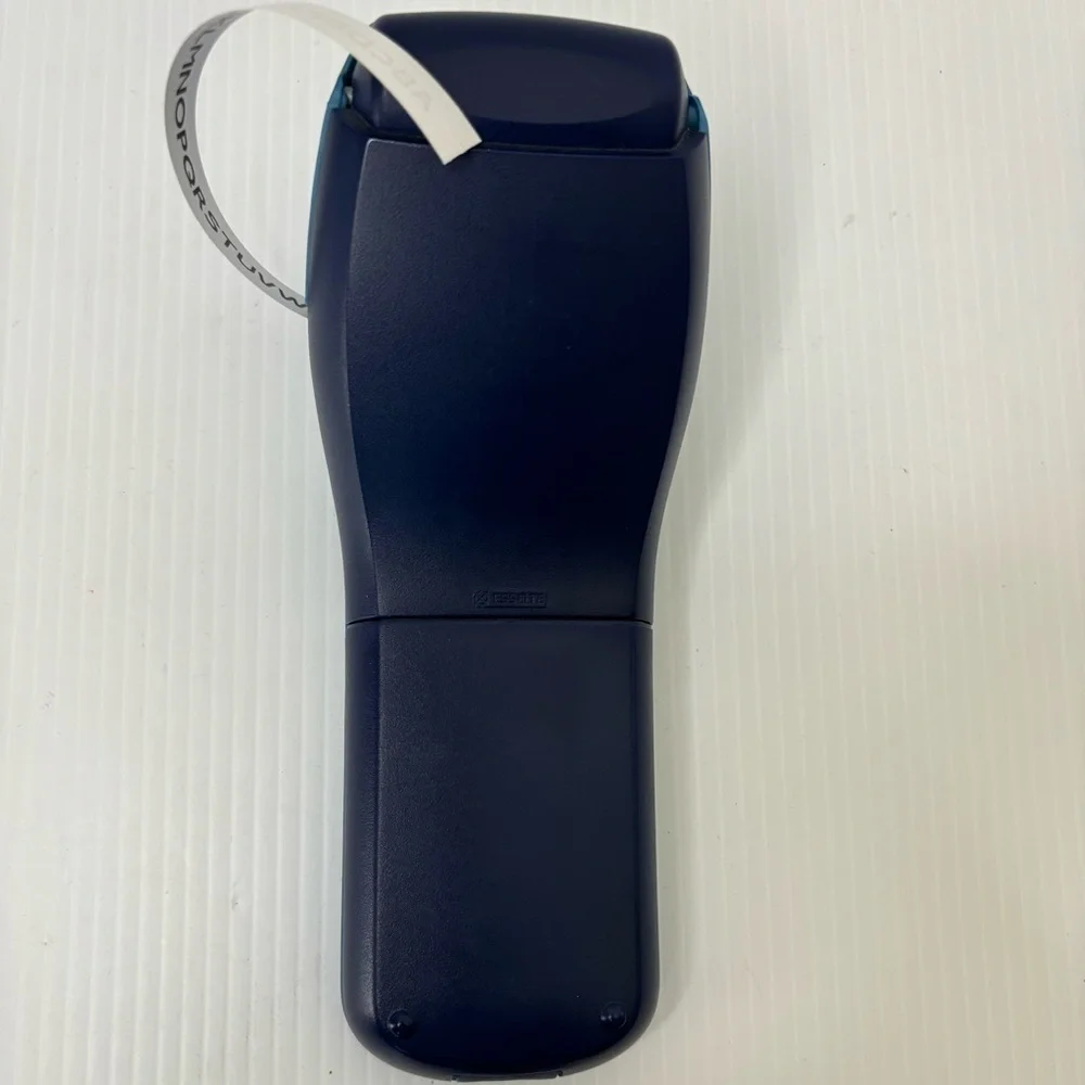 Dymo Letratag Label Maker Handheld Portable Electronic Blue Used Works w/tape